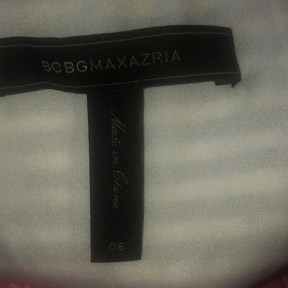 BCBG Max Azria Piper Peplum Striped Dress 6 NWOT - Picture 14 of 15